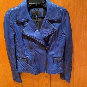 Soft leather fully lined short jacket